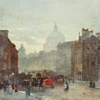 Pejzaži London iz Poster Cannog Street Street Station Print by Herbert Marshall