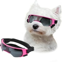 Sunčane naočale za pse Mala pasmina, naočale za pse za male pse vjetrootporne naočale za pse za pse vanjska zaštita za oči, ružičasta