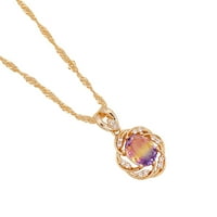 Viadha dame modni višebojni sunčev cvjetni ogrlica kristalni poklon lanaca klavikula poklon