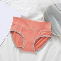 Ženska kaznena donje rublje narančasti pamučni pamučni patchwork Boja donje rublje Gaćice Bikini Solid Womens Gats Knickers XL