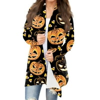 BOO-TIPLIRAN CARDIGAN CHIC HIMIWAY CARDURE CARDIGAN CARDIGAN HOLLWEEN ELEMENTI Dugi rukav Otvoreni prednji