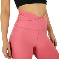 Frehsky joga hlače sa džepovima za žene ženske križne struk joge gamaše sa unutrašnjim džepom vježbanja