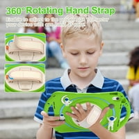Torbica za iPad Pro 4. 3. 2. generacija, rotirajuća drška, futrola za ručice s olovkom za rukovanje rukom na ramenu s udarnim dječjim kućištem odgovara iPad Air 4 5, zeleno
