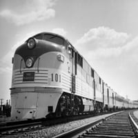 Vlak na željezničkom putu, Pere Marquette, Chesapeake i Ohio Željeznica, Maryland, USA Poster Print