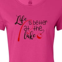 Inktastični život je bolji u jezeru za ribolov s majicom Bobber ženska majica
