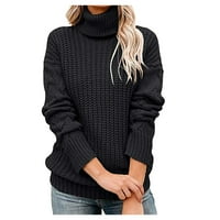 Zpanxa džemperi za žensko Ležerne prilike Ležerne prilike, Pleteni džemper jesen zimska modna boja pulover