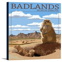 Badlands, Sjeverna Dakota - PASI PRAIRIE - TEANTER PRESS POSTER
