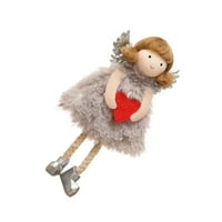 Angel Doll Plish Privjesak stablo punjeno srce za molitvu za srce viseći ukrase za figurice ukras ukrasa