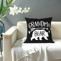 Baka medvjeda bacaju jastučnice za kućne dekore ugodne obloge za jastuke za krevet na kauč na razvlačenje