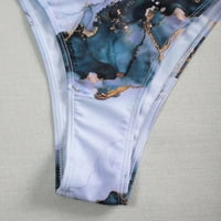 Gyouwnll Tankini kupaći odijela za žene Tie-Dye -Tie Trodijelni Split bikini tiskani šifon ženski kupaći