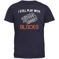 Auto trci I dalje se igram sa majicama za odrasle Blocks - X-Veliki