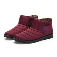 Woobling žene Udobne zimske tople cipele na srednjim petom čizme za snijeg Ležerne prilike otporni na