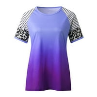 Penskaiy ženska modna majica s kratkim rukavima s kratkim rukavima, bluza s kratkim rukavima, ljetni