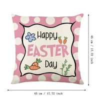 Cartoon Easter Bunny Ispis jastučni jastuk Uskrs Početna Custus Cover SOBE glava za glavu