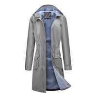 Fanxing Clearance Deals duge kišne jakne za žene vodootporne sa kapuljačnim kaputima na otvorenom Vjetrovišne