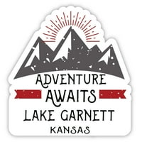 Jezero Garnett Kansas Suvenir Vinil naljepnica za naljepnicu Avantura čeka dizajn