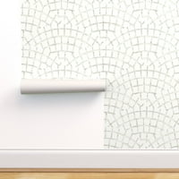Uklonjiva pozadina 3FT 2FT - mozaik pločica Bijela siva moderna rustikalna prilagođena prenepirana pozadina