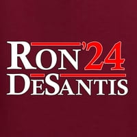 Divlji Bobby, Ron Desantis Florida repuličke izbore Politička unitra Crewneck Grafička dukserica, Maroon, 3x-velika