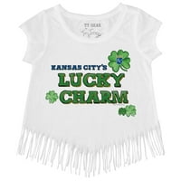 Djevojke Mladića Tiny Turpap Bijeli Kansas City Royals Lucky Charm Fringe majica