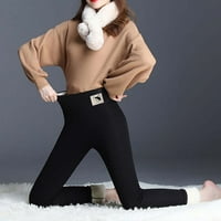 Ženske gamaše Visoki struk žene Ispisuje topla zimska uska debela velvet vunene kašmirske hlače pantalone pantalone