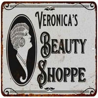 Veronica's Beauty Shoppe Chic Sign Vintage Décor Metal Sign 112180021161