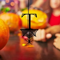 Utoimkio Halloween ukrasima oznaka ukrasnih slova A-Z Abeceda DIY umjetnosti i obrta Kit Dekorativni viseći ukrasi Cuteuts Metal Tags za Halloween Party