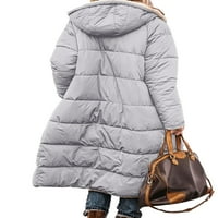 Niveer Women Fleece Jacke Solid Color Overcoats Dugi rukav Sherpa kaput labava odjeća s kapuljačom svijetloplavi xs