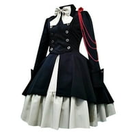 Haljine Vintage čipka za haljinu Renesansa haljina za žene Gotičke haljine Crno-A 4x-Large
