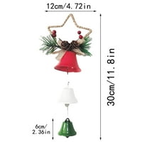 Heiheiup Božićno zvono Privjesak Božićno ukrašavanje drvca Privjesak Božić Bell Mistletoe Ornament