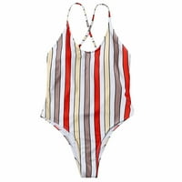 Swim odijela Ženska čišćenje jednodijelni ispisani prugasti ženski seksi kupaći kostim seksi bikini
