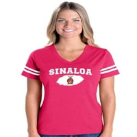Normalno je dosadno - Ženski fudbalski fini dres majica, do veličine 3XL - Država Meksiko Država Sinaloa