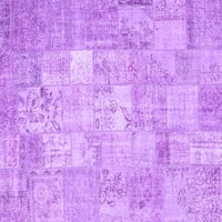 Ahgly Company Zatvoreni kvadratni patchwork ljubičasti prijelazni prostirci, 8 'kvadrat