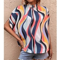 Košulje za ženske majice za žene Žensko ljeto novo casual modno ispisano splitske majice bez rukava