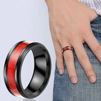 Hanxiulin Shell Titanium prsten Muškarci Popularni izvrsni prsten jednostavan modni nakit Popularni