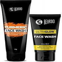 Beardo kurkuma i ultraglow pere za sav tip kože, pomaže čistići, osvježavanja i pomladiti kožu