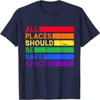 Obl sa ally dugim zastavama za LGBT gay i lezbijsku podršku majicu