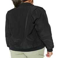 GENUISKIDS žene prekrivena bomber jakna lagani casual kaput čvrsta boja zip up biciklističke jakne sa