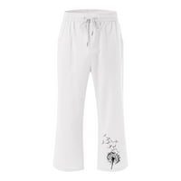 GUBOTARE radne pantalone za žene ženske golf hlače s džepovima rastezanje gležnjače visokog struka za