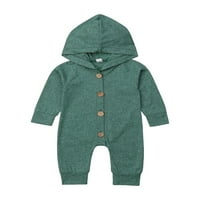 0-2T Kids Baby Boy Girl HOODIE pamučna kapuljača ROMPER HAPSUIT odjeća odjeća