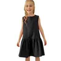 Haljina za mališane ljetne djevojke bez rukava haljina princeza haljina slatka casual haljina za 4 godine