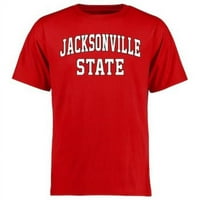 Republička odjeća 527-126-R58- Državni univerzitet Jacksonville, Atletski tee, Crveno - Medium