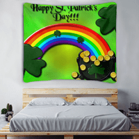 Dan svetog Patrika Tapiserija Zelena štamparija Art Tapestry za ljubitelje spavaće sobe St. Patrickov