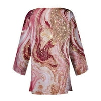 Jakna stabilna odjeća ženska casual moda retro tiskana lagana srednja dužina jakna kardigan vruće ružičaste