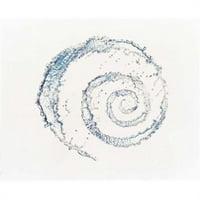 Panoramske slike PPI spirala vode kapi s bijelim pozadinskim posterima Print panoramskim slikama - 30