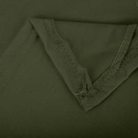 Ersazi Ženske vrhove Ležerne prilike ženske modne džepove s kapuljačom s dugim rukavima, puni ležerni džemper vrh na bluze za čišćenje za žene