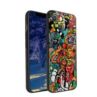 Kompatibilan sa iPhone futrolom telefona, silikon za silikon za grafitiju za teen Girl Boy Case za iPhone