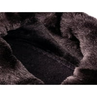Daeful Women Sčizme ravne zimske čizme bez klizanja čizme za gležnjače Ležerne prilike hladno vrijeme