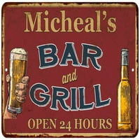 Micheal's Crvena bara i roštilj rustikalni znak 108120045763