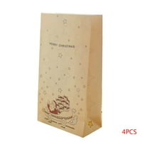 Kraft papir sretan božićni poklon torbe za pakiranje Cookie bo svadbene xmas party bombona torbica