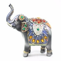 Feng Shui 10 ) tamno sivi slon Boalth Srecky Figurine Home Decor Housewarming Daw